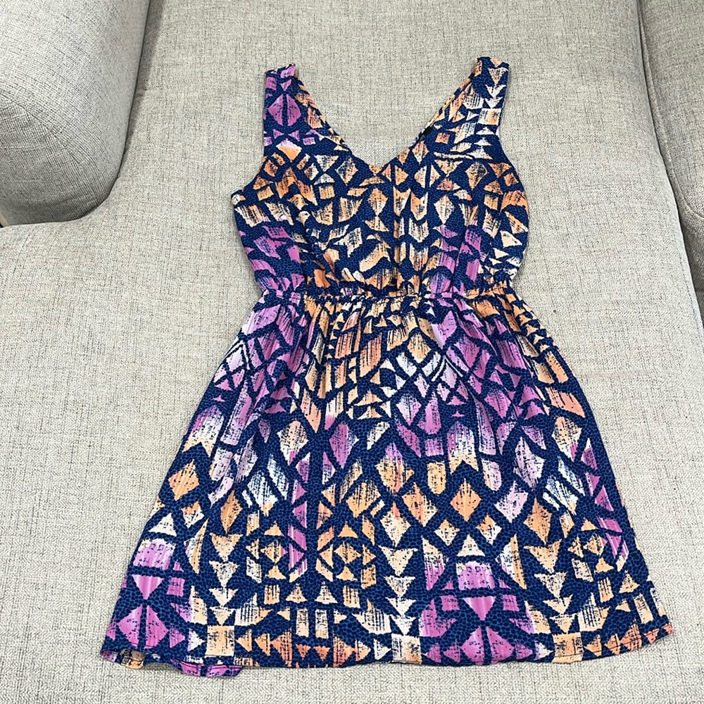 Printed Mini Dress
